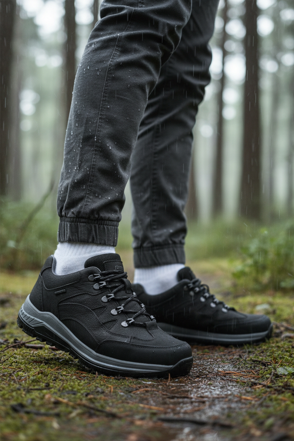 Siyah Hakiki Deri Erkek Outdoor Ayakkabı - Görsel 3