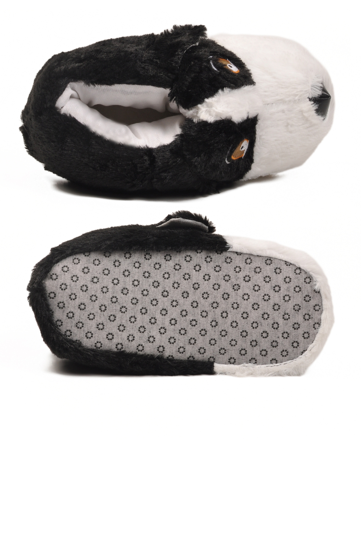 Aspor Siyah Köpek Desenli Unisex Panduf - Görsel 5