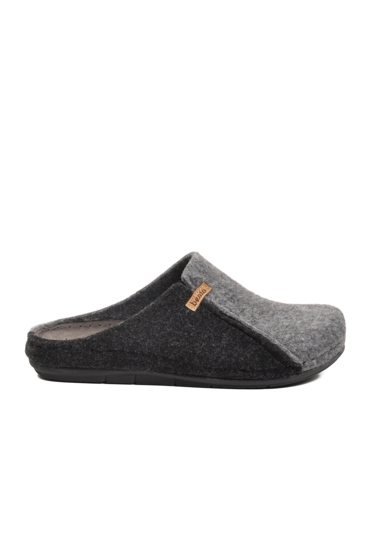 Bento Aspor Siyah Gri Erkek Ev Terliği model görseli