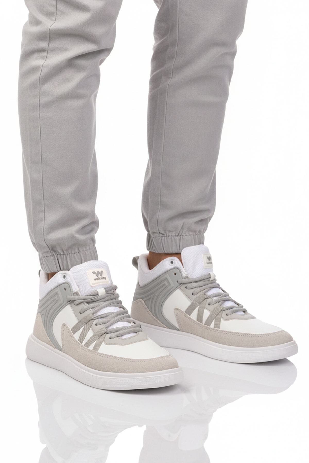 Walkway Siyah Buz Bağcıklı Erkek Hi Sneaker model görseli