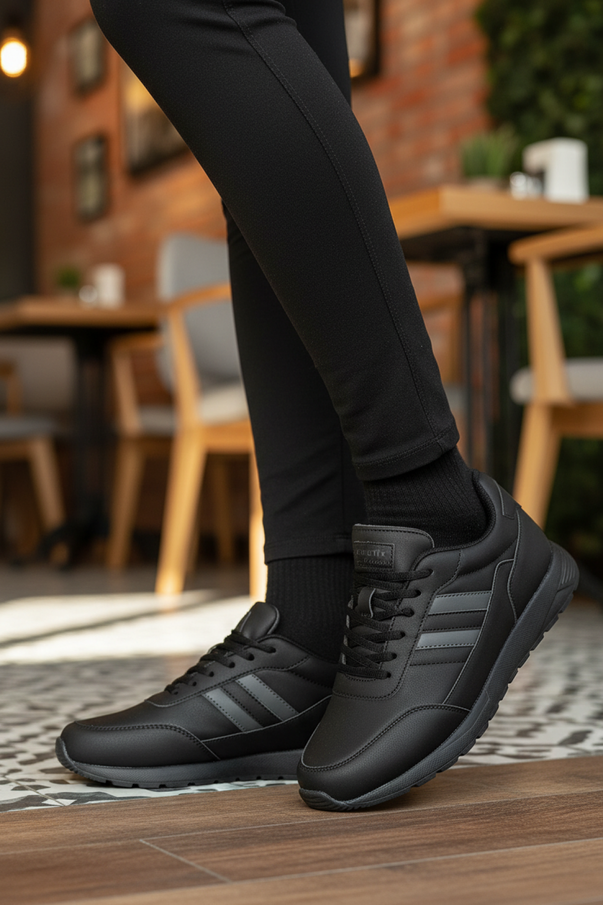 LESCAR II PU 5PR Siyah Unisex Sneaker - Görsel 3