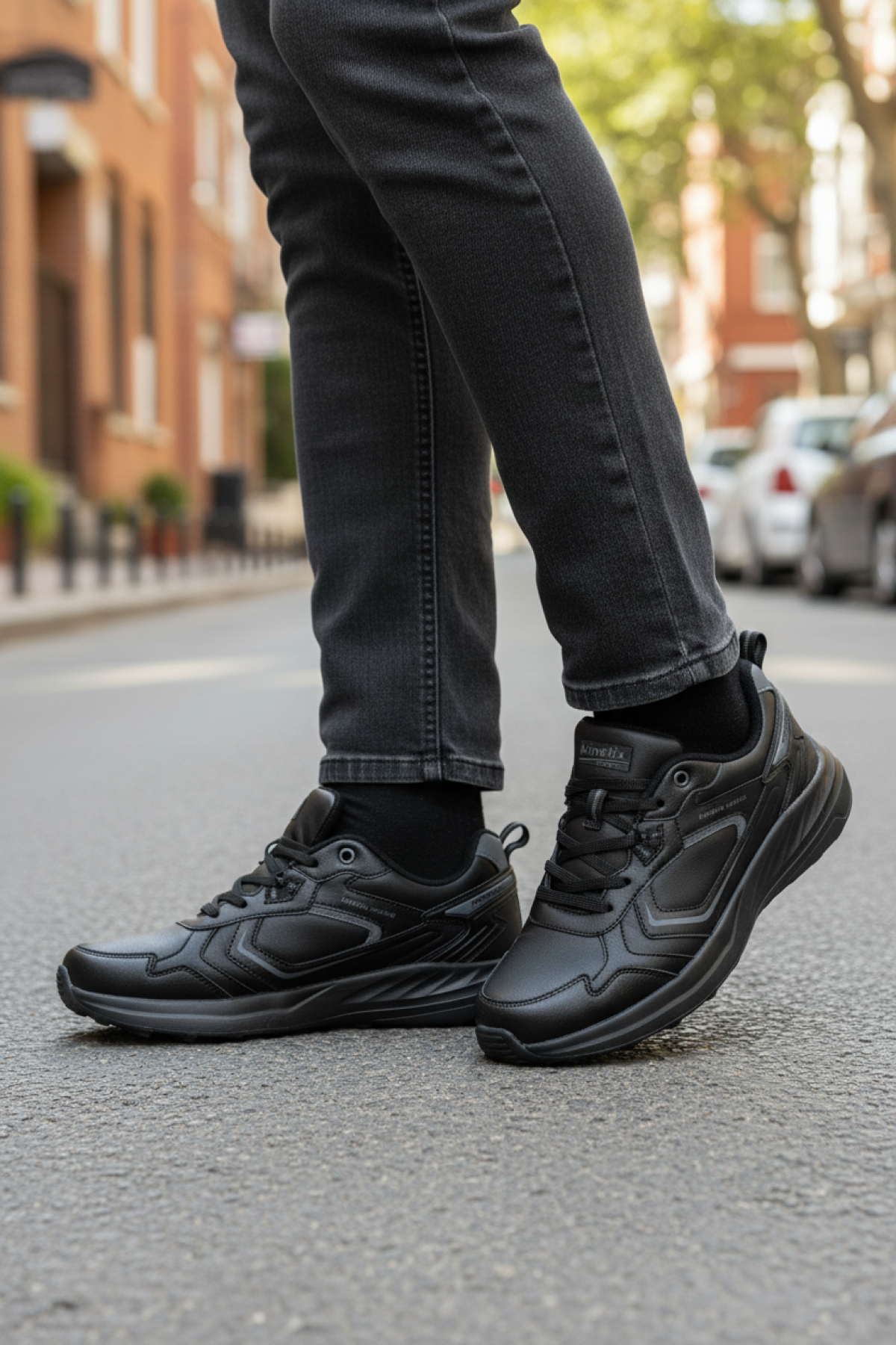 FORCEFUL PU 5PR Siyah Erkek Sneaker - Görsel 3