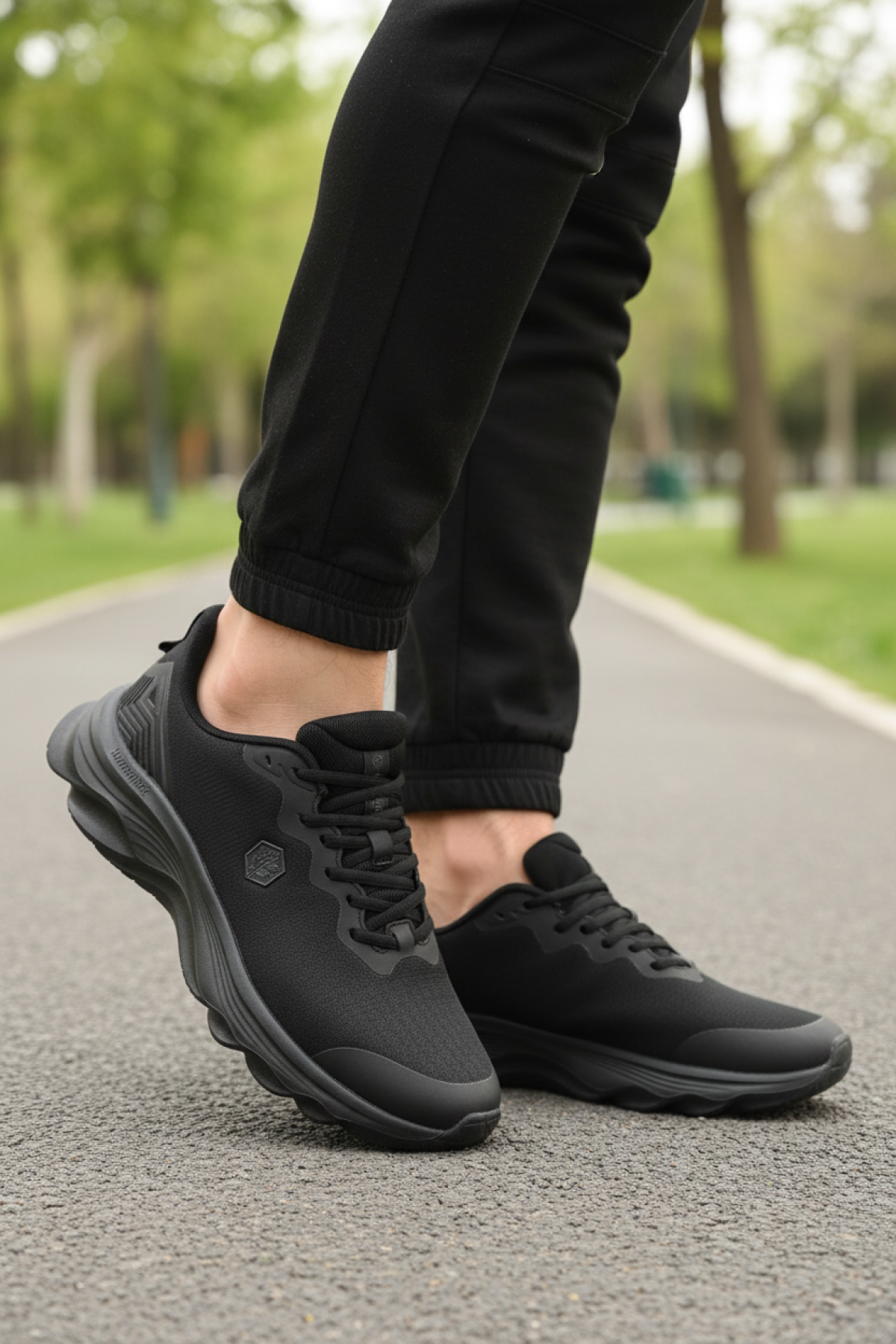 BANERA 5PR Siyah Erkek Comfort Ayakkabı - Görsel 3