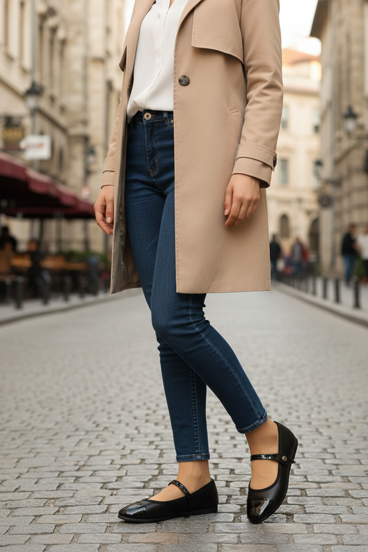 24K-503 5PR Siyah Kadın Babet - Görsel 3