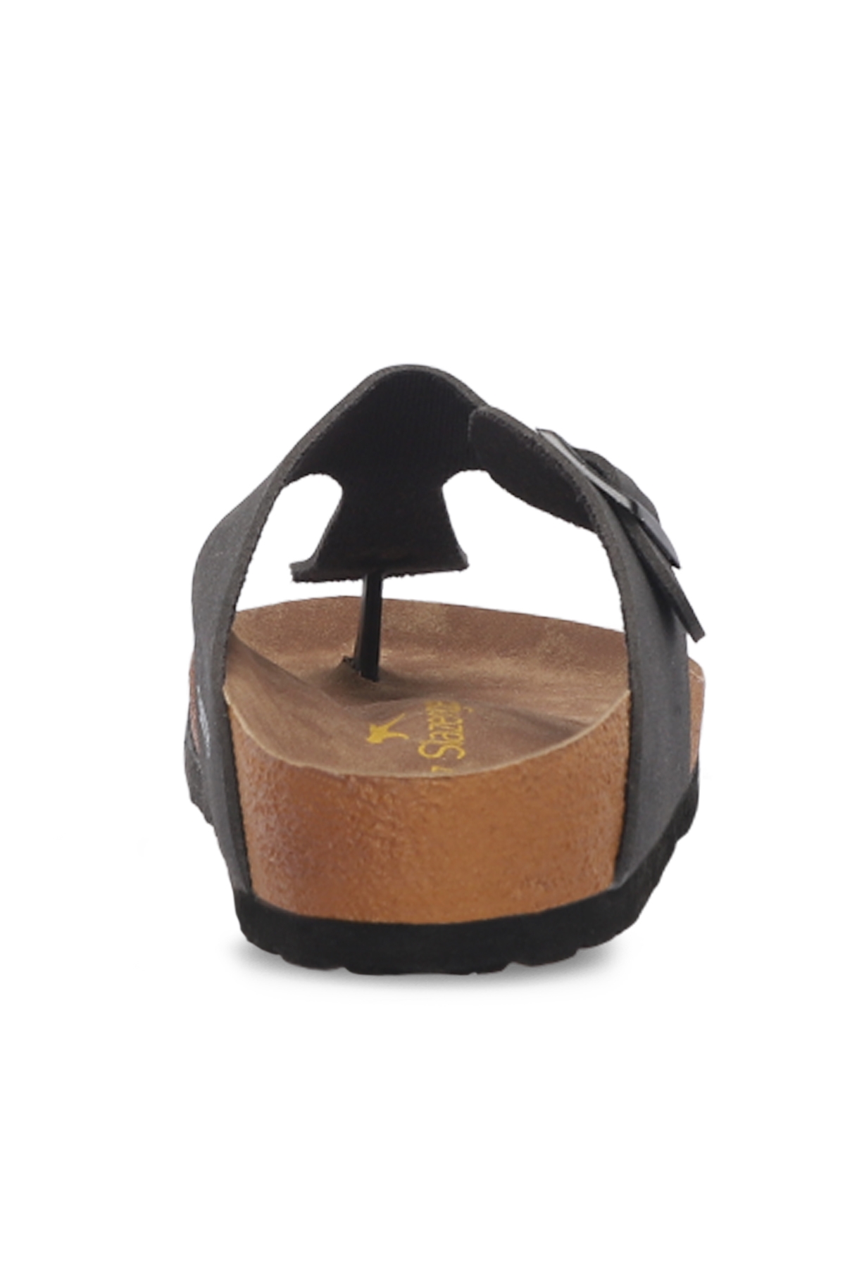 LUKE Kadın Parmak Arası Siyah Nubuk Terlik - Görsel 7