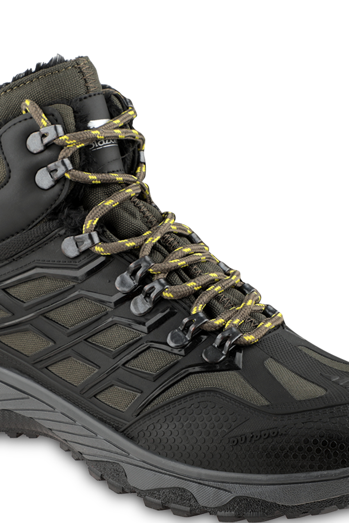 HAROON I Erkek Fermuarlı Haki / Sarı Bot - Görsel 5