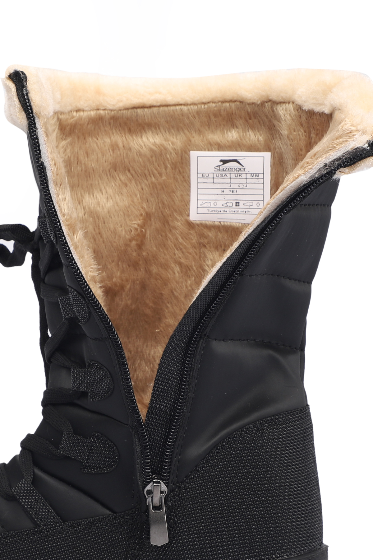 HOPE IN Kadın Fermuarlı Siyah / Bej Bot - Görsel 6