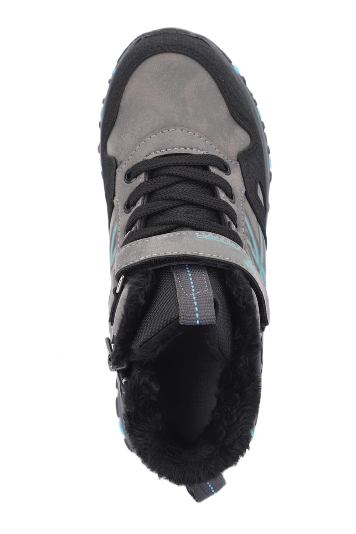 NESKE IN Erkek Çocuk Cırt Cırtlı Koyu Gri Bot - Görsel 6