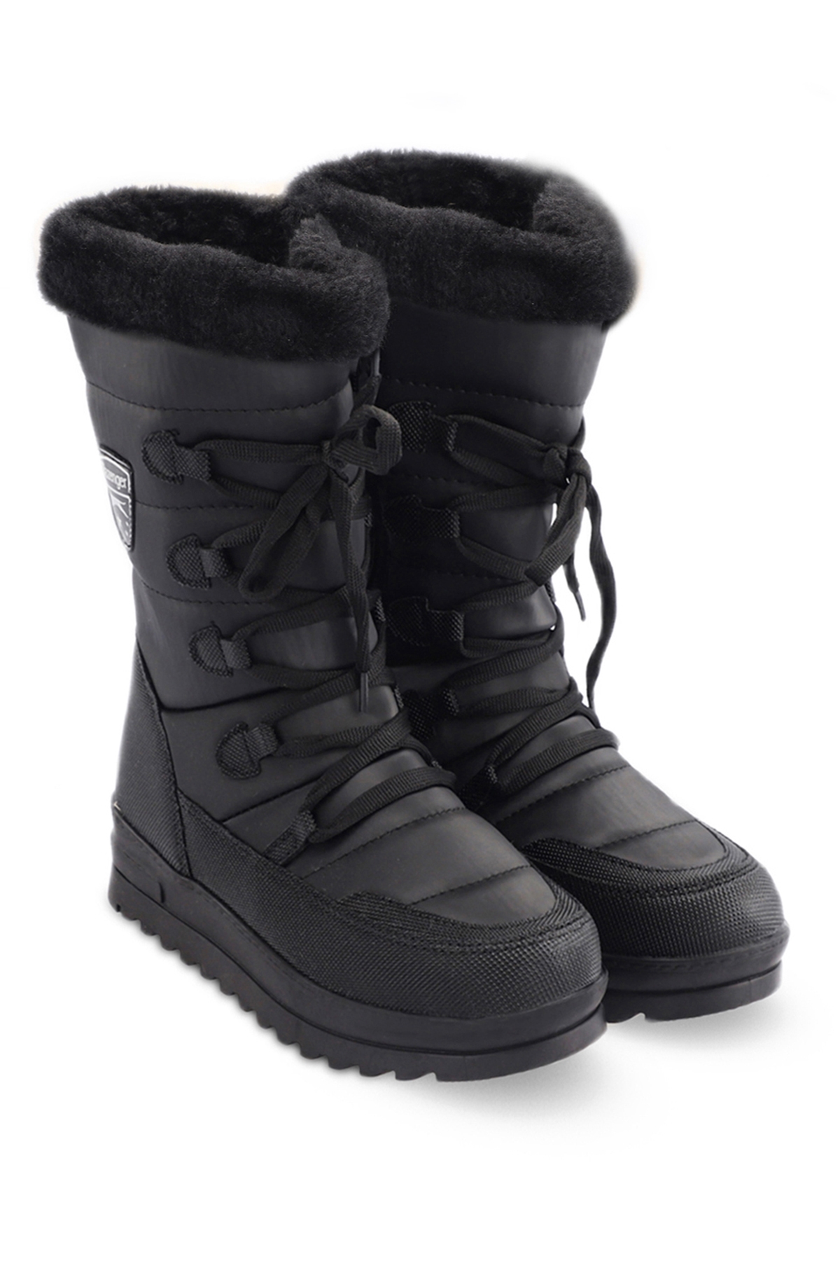 HOPE IN Kadın Fermuarlı Siyah / Siyah Bot - Görsel 3