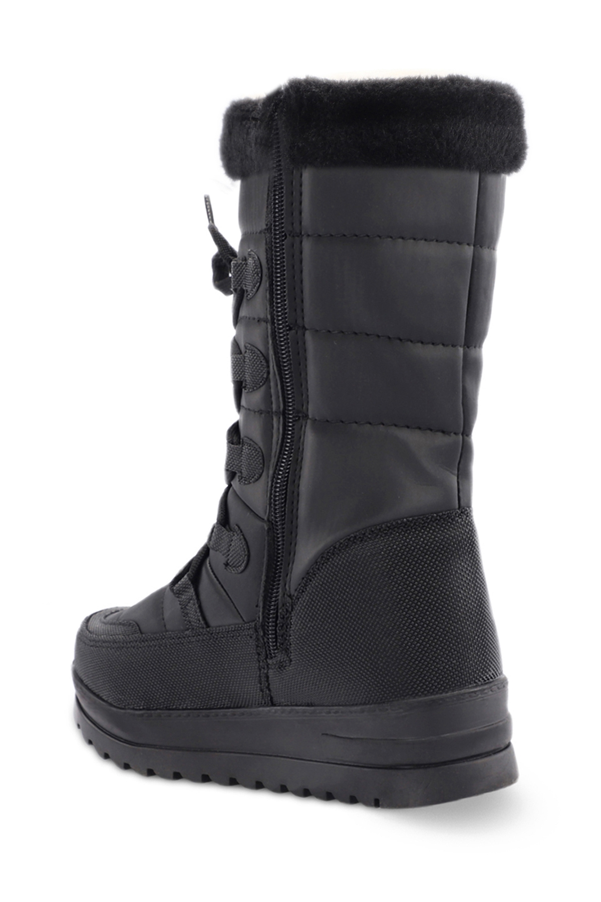 HOPE IN Kadın Fermuarlı Siyah / Siyah Bot - Görsel 4
