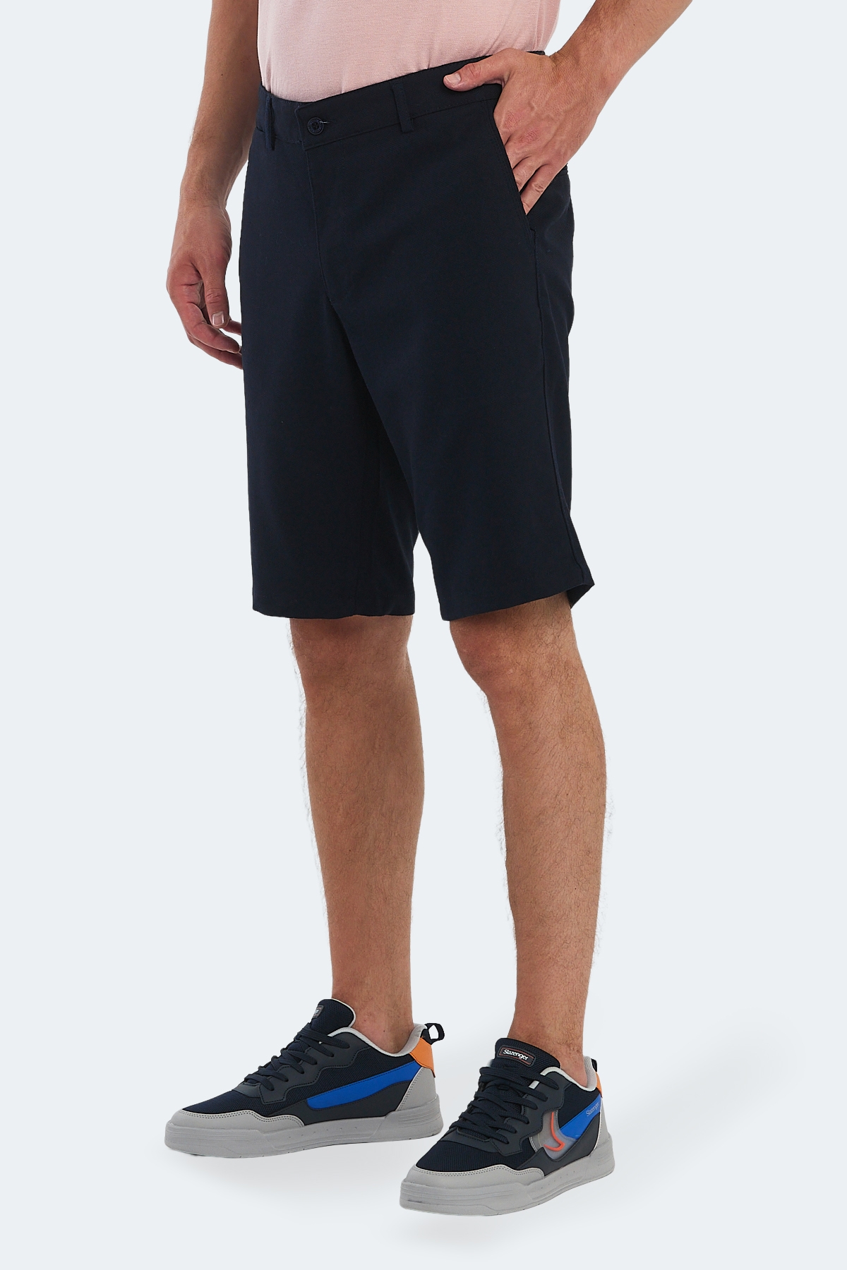 Slazenger EASILY Erkek Cepli Lacivert Şort