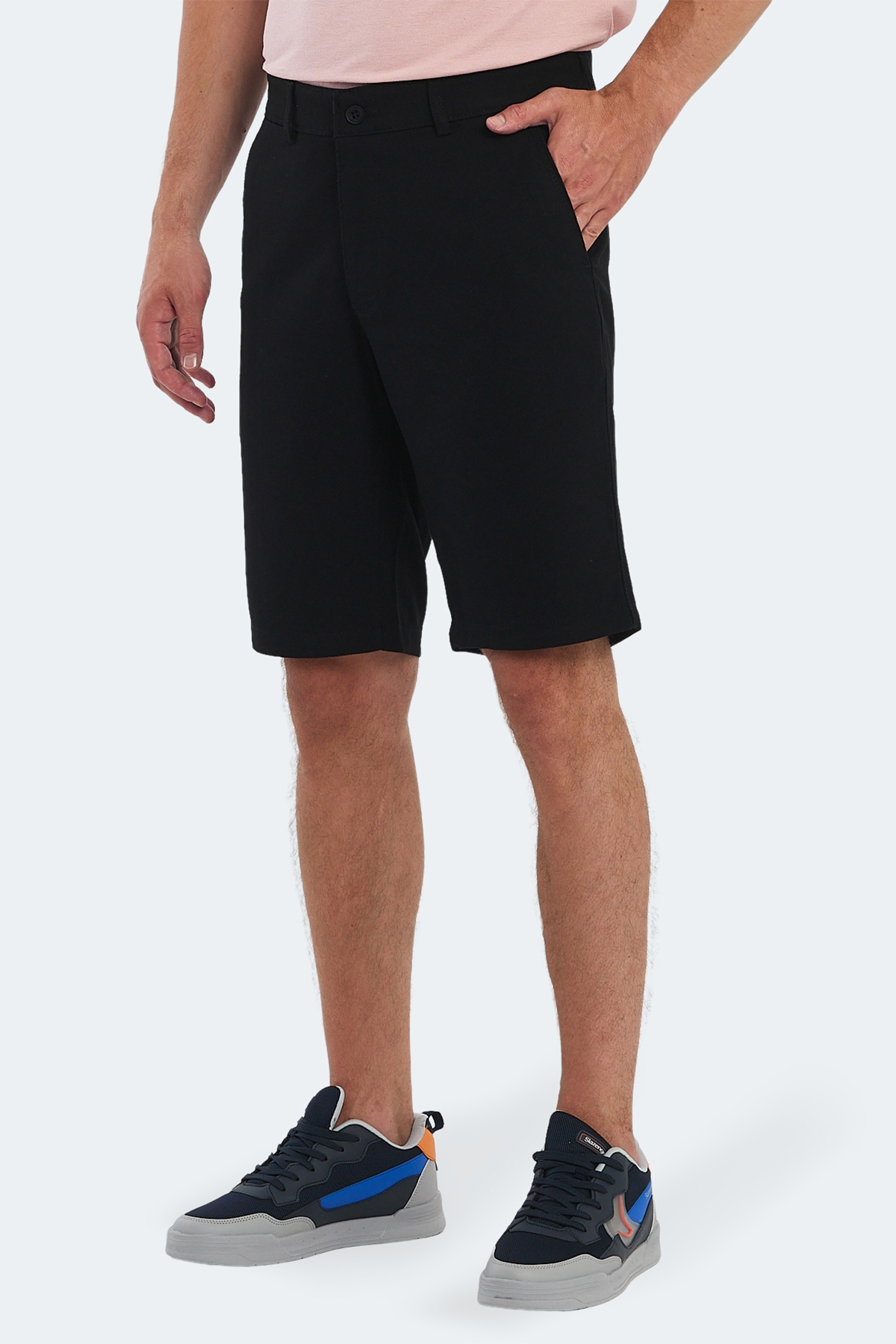 Slazenger EASILY Erkek Cepli Siyah Şort