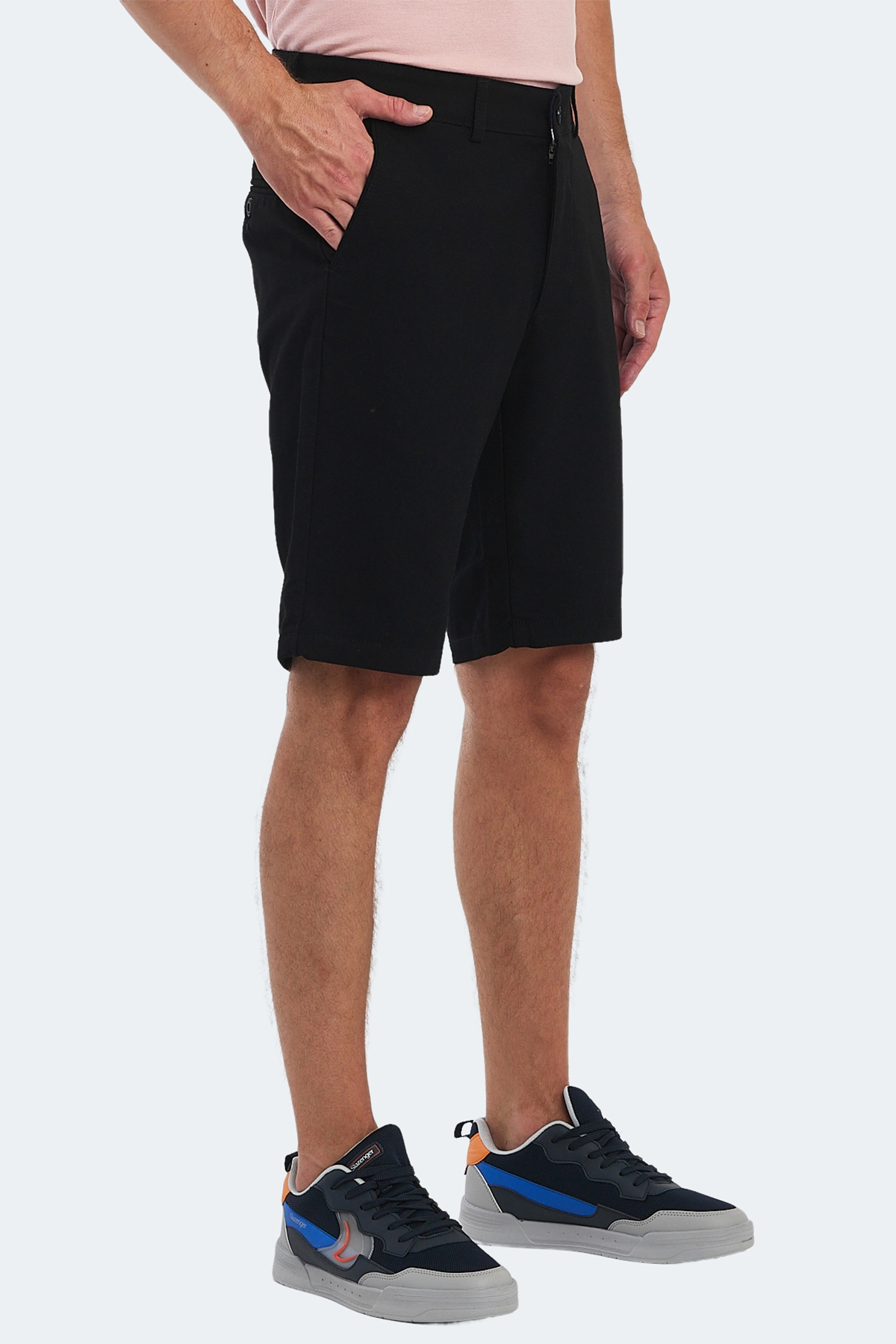 Slazenger EASILY Erkek Cepli Siyah Şort — 3