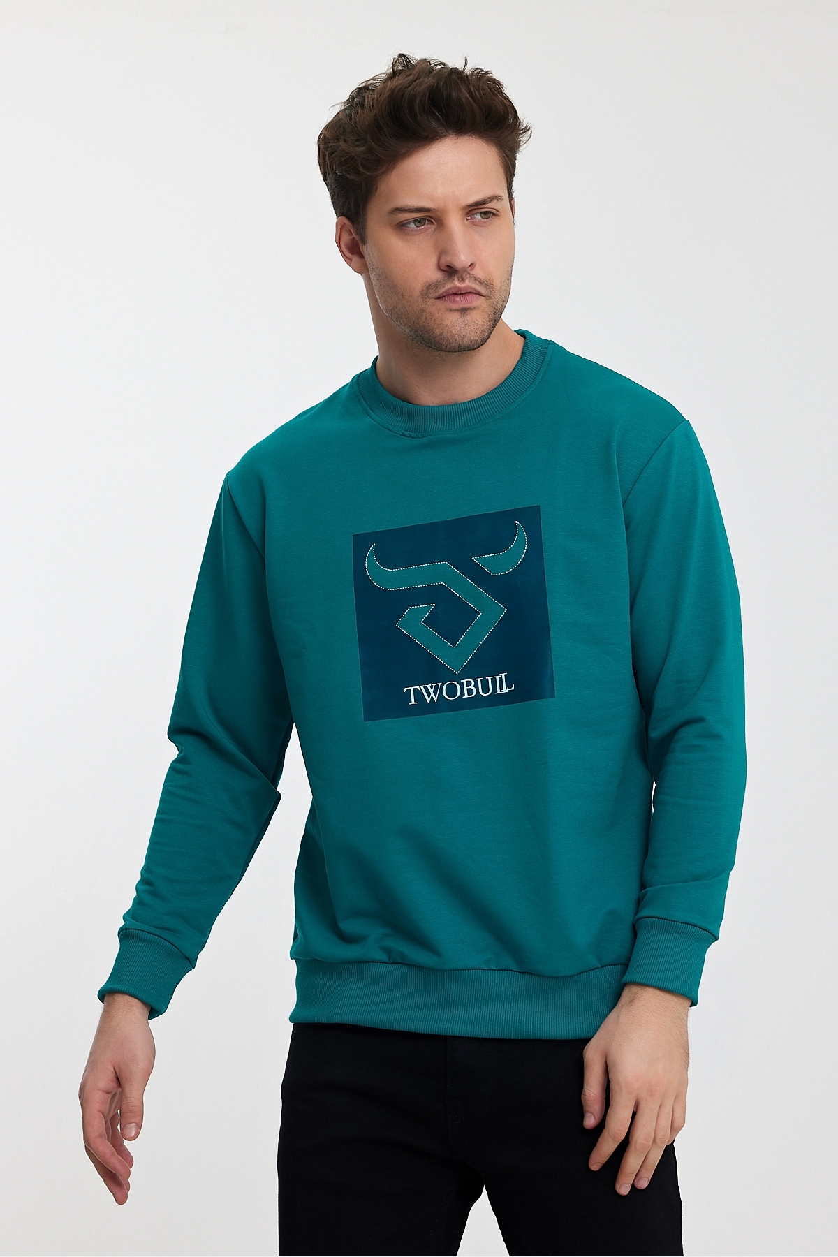 Twobull OSLO Erkek Petrol Sweatshırt — 5