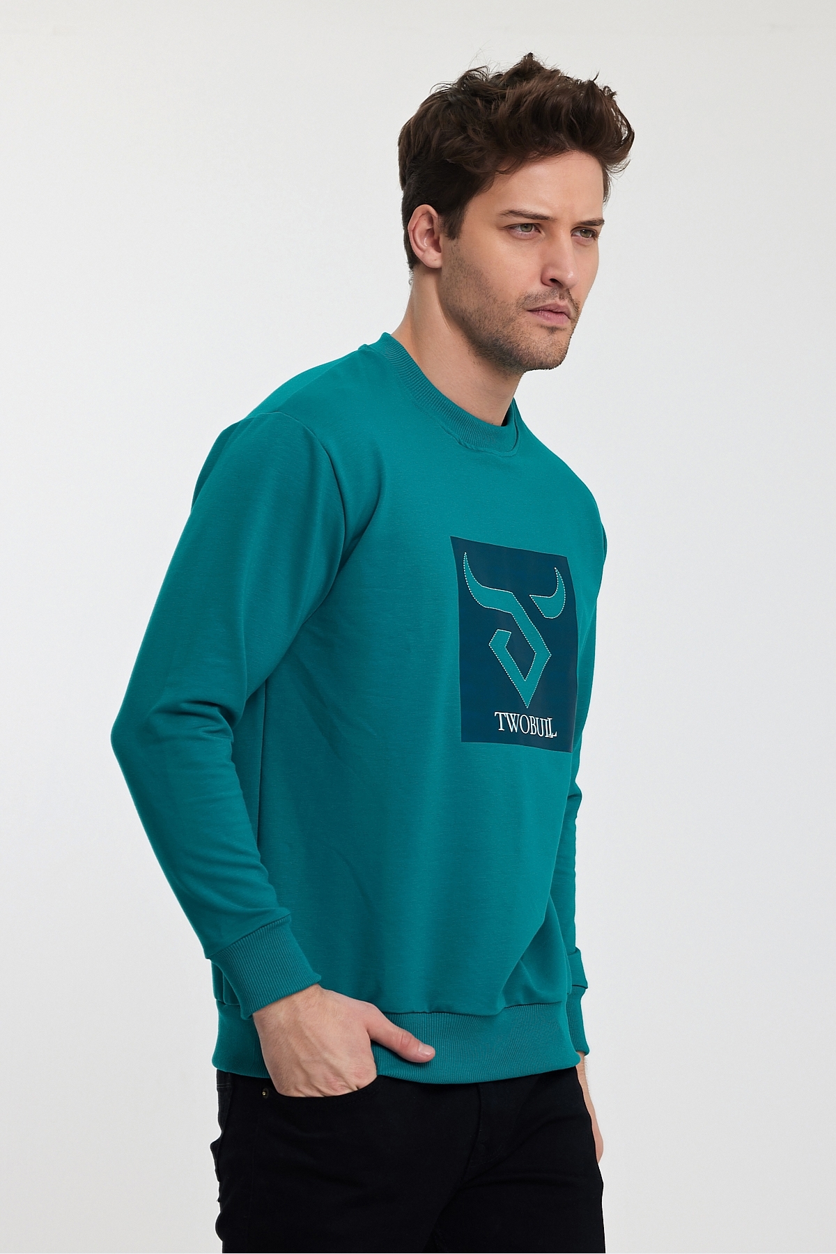 Twobull OSLO Erkek Petrol Sweatshırt — 6