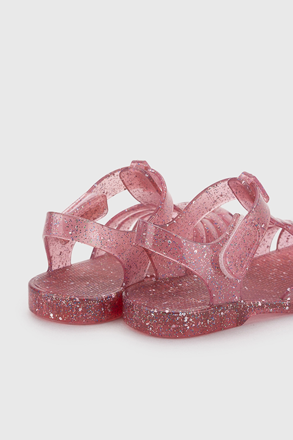 S10329 CLASICA CRISTAL Kız Çocuk Fucsia Multi Glitter Sandalet - Görsel 5