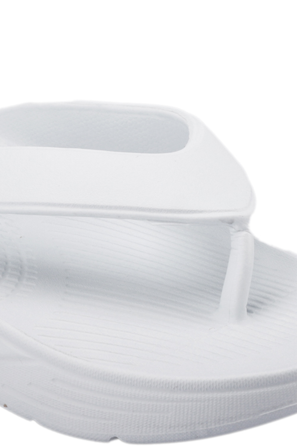 OLAVI Erkek Parmak Arası Beyaz Terlik - Görsel 5