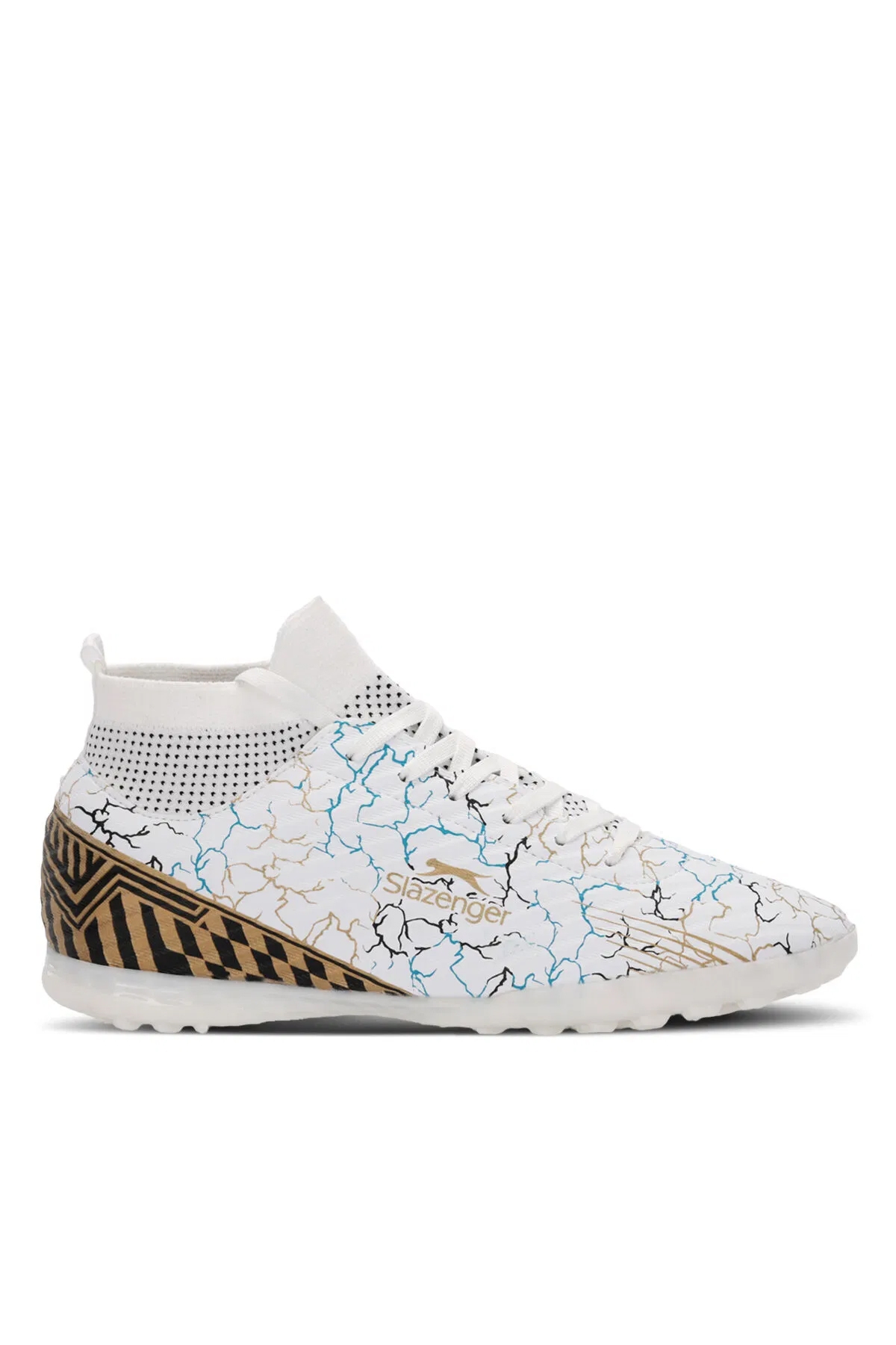 CORNER Erkek Halı Saha Beyaz / Mavi Futbol Ayakkabısı - Görsel 2