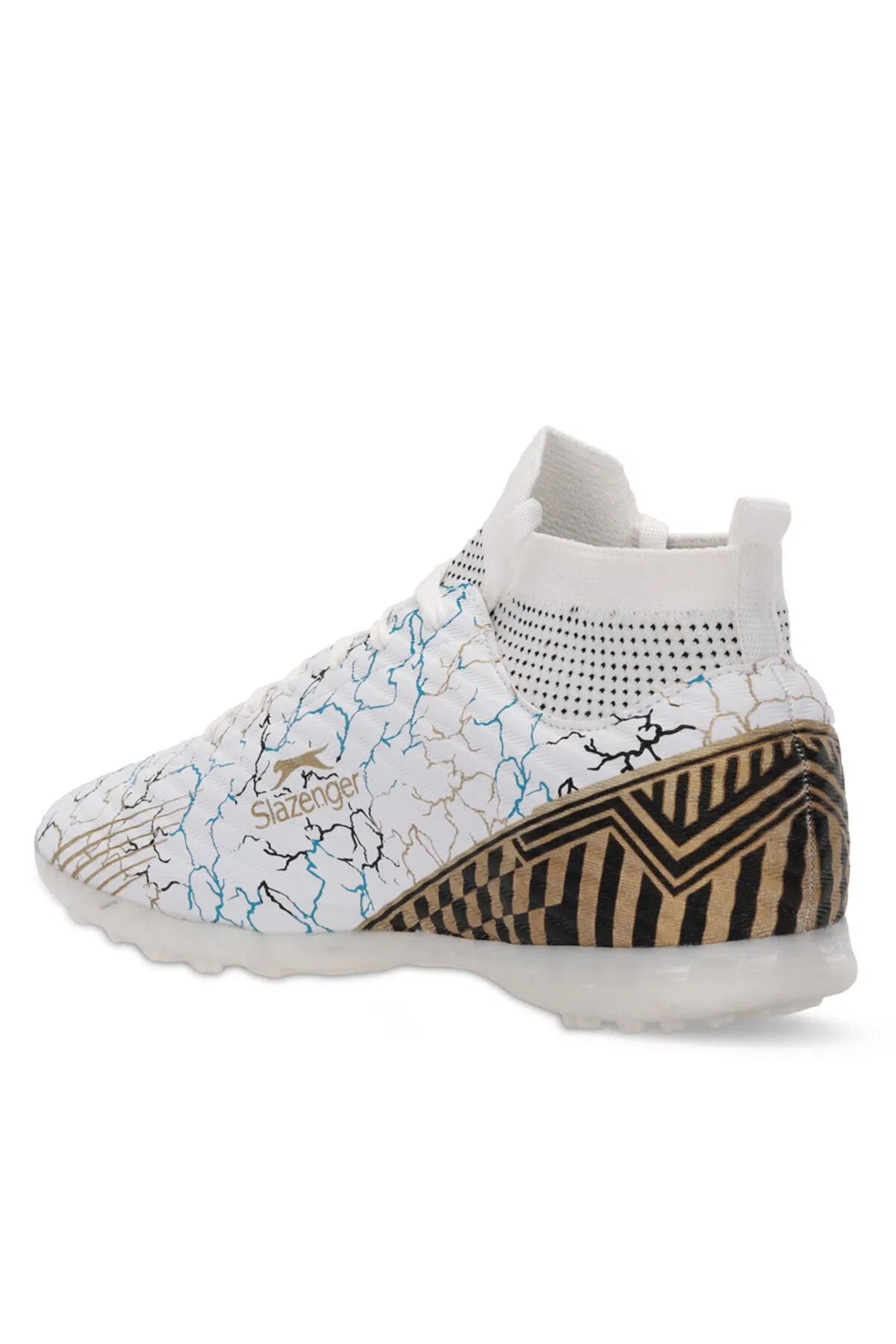 CORNER Erkek Halı Saha Beyaz / Mavi Futbol Ayakkabısı - Görsel 4