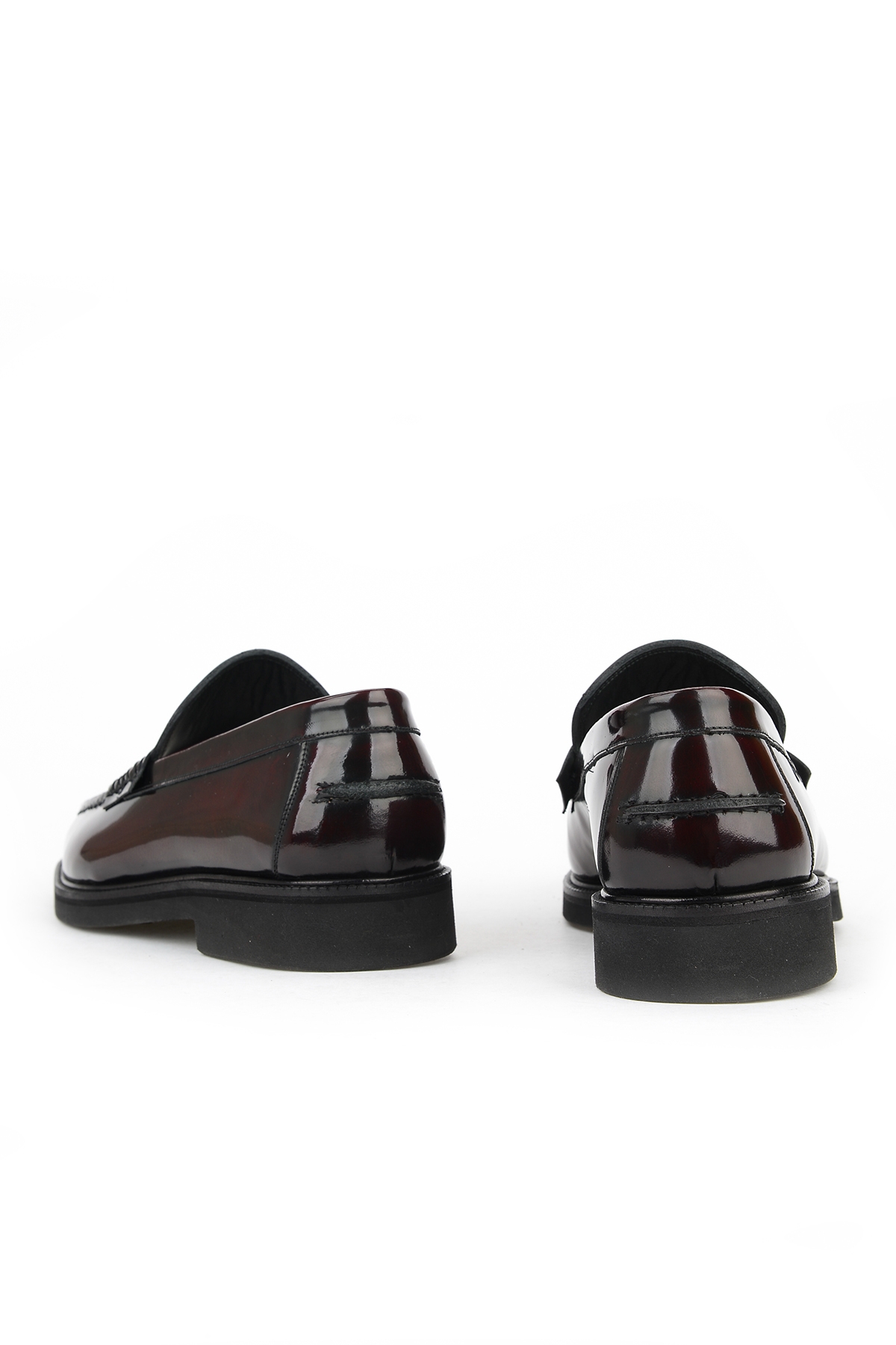 Erkek Hakiki Deri Ayakkabı 153745Z300062 Bordo - Görsel 4