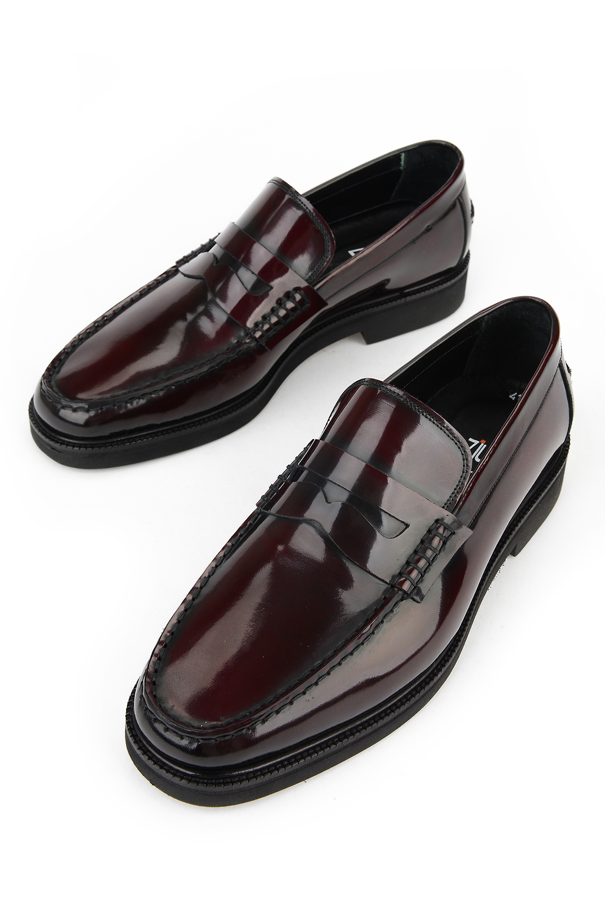 Erkek Hakiki Deri Ayakkabı 153745Z300062 Bordo - Görsel 6