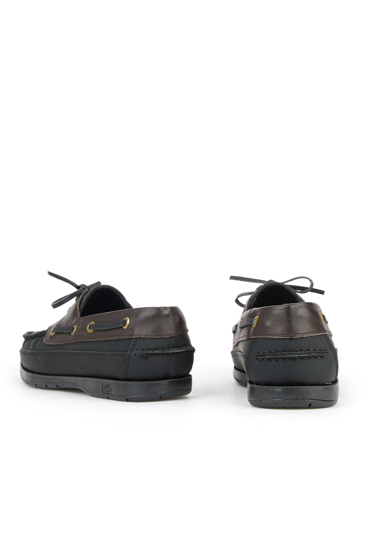 Hakiki Deri Erkek Günlük Ayakkabı 153423Z292 Siyah-Kahve - Görsel 4