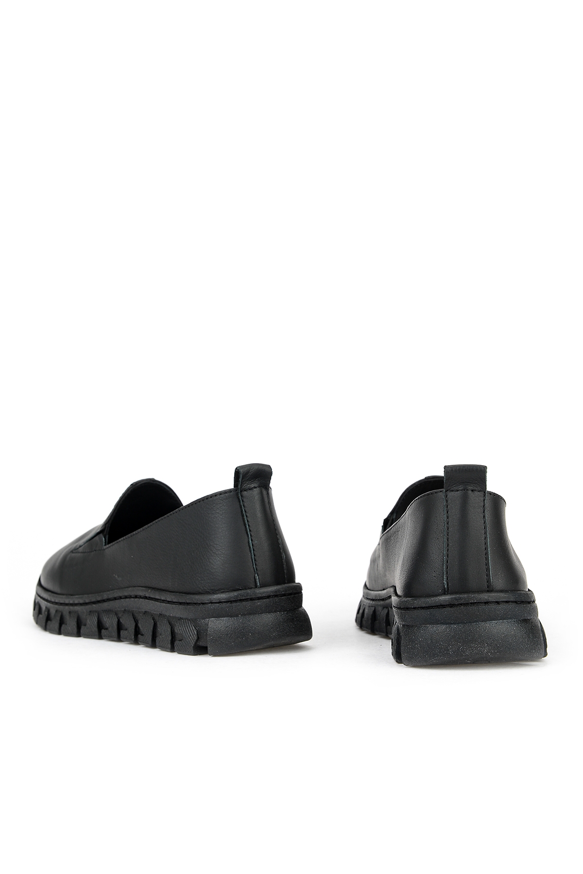 Kadın Hakiki Deri Konfor Ayakkabı 153387Z02025 Siyah - Görsel 4