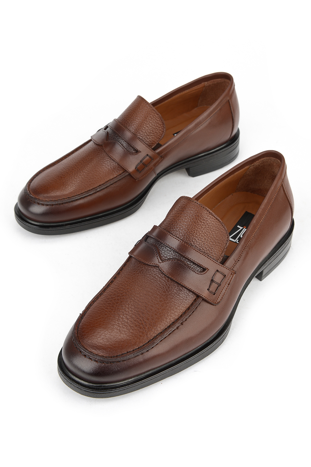 Erkek Hakiki Deri Ayakkabı 153745Z27650 Kızıl Kahve - Görsel 6