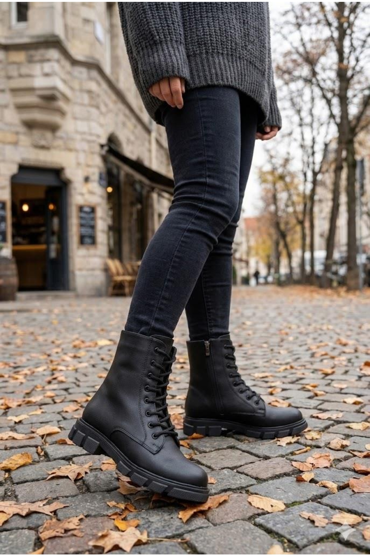 6085 Sedef Rahat Hafif Kaymaz Taban Sıcak Astar Kadın Bot - Görsel 2