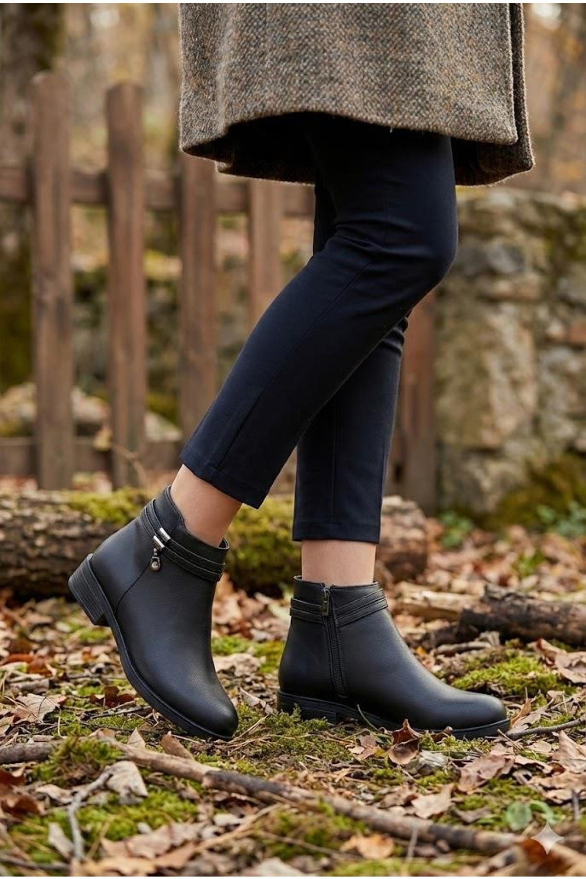 51154 Sedef Rahat Esnek Sıcak Astar Kaymaz Taban Kadın Bot - Görsel 7