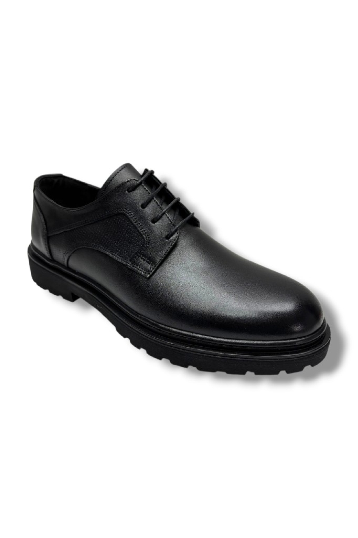 2007-26 Hakiki Deri Anatomik Taban Bağcıklı Erkek Ayakkabı - Görsel 2