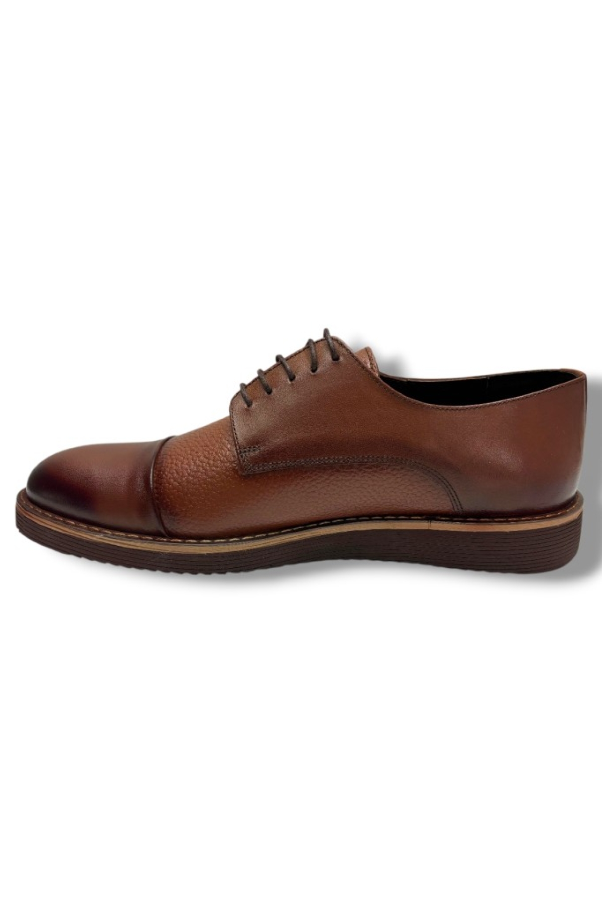 Cakgo Cakgo 2142-26 Hakik Deri Anatomik Eva Taban Bağcıklı Erkek Ayakkabı Flo'da! Taba - 4. görsel