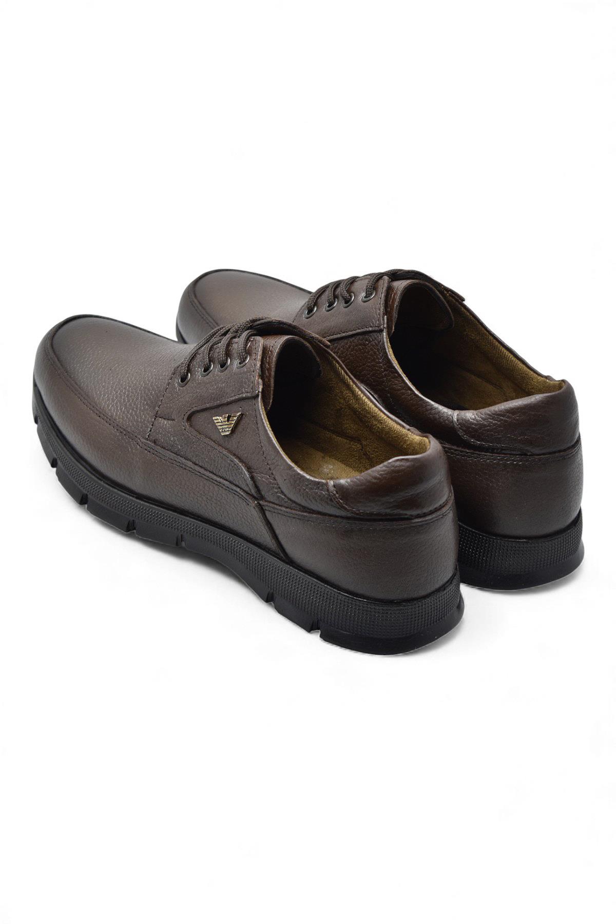 301 Ortopedik Topuk Masajlı Hakiki Deri Erkek Ayakkabı Kışlık Erkek Deri Ayakkabı - Görsel 5