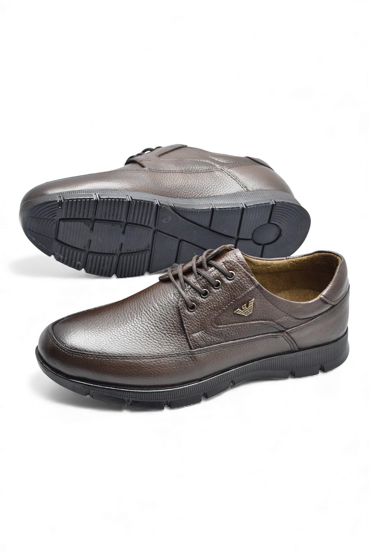 301 Ortopedik Topuk Masajlı Hakiki Deri Erkek Ayakkabı Kışlık Erkek Deri Ayakkabı - Görsel 6