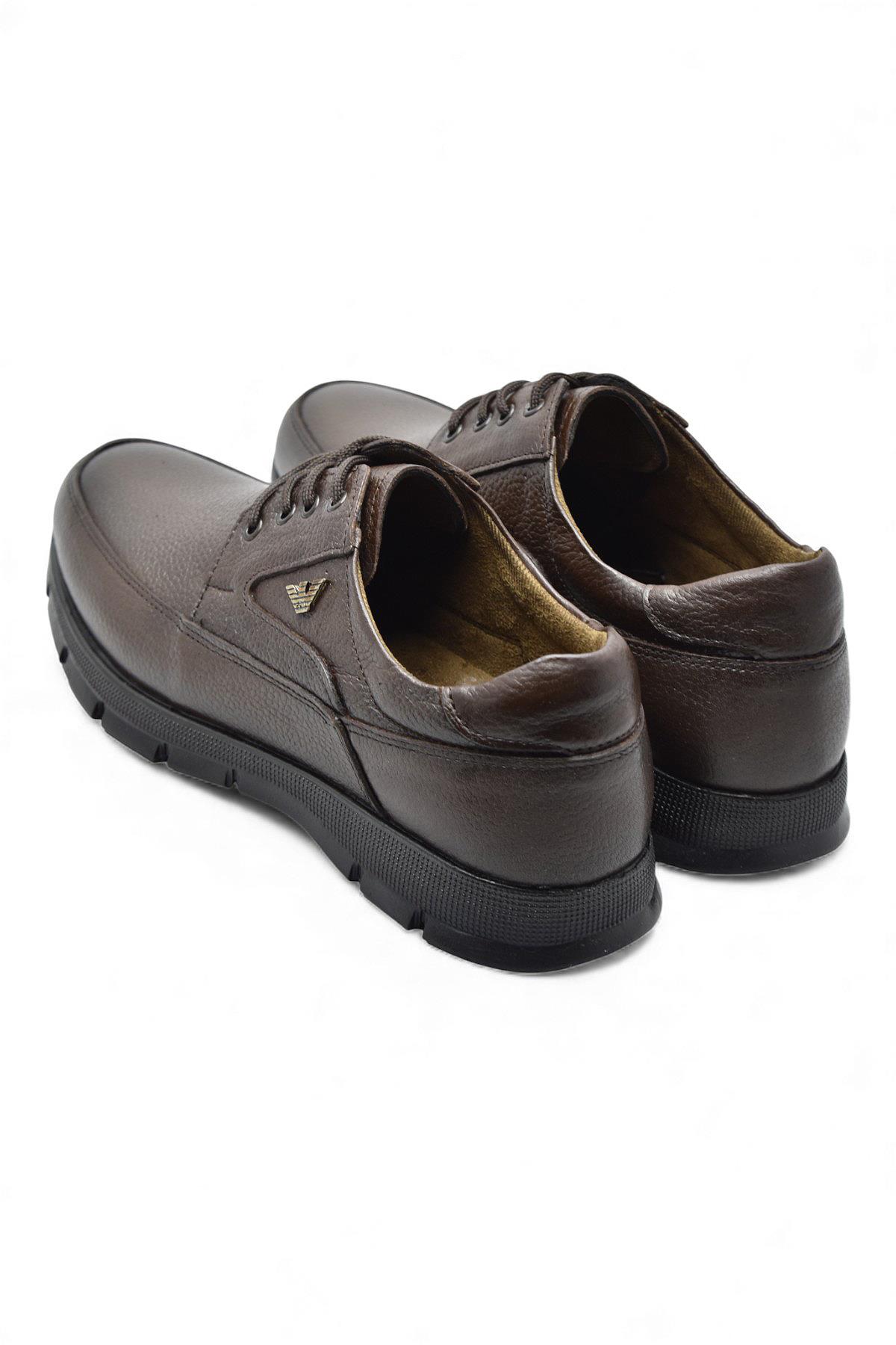 301 Ortopedik Topuk Masajlı Hakiki Deri Erkek Ayakkabı Kışlık Erkek Deri Ayakkabı - Görsel 7