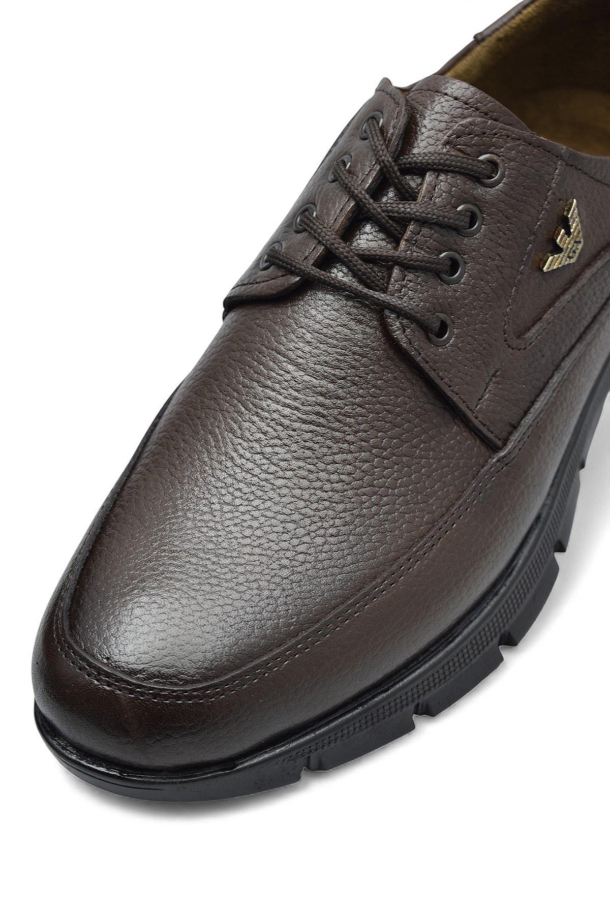 301 Ortopedik Topuk Masajlı Hakiki Deri Erkek Ayakkabı Kışlık Erkek Deri Ayakkabı - Görsel 8