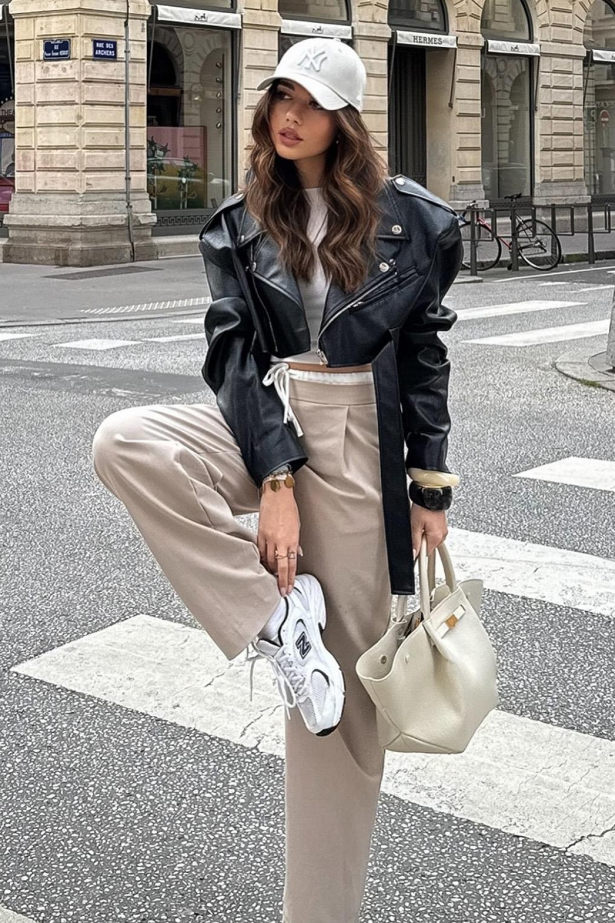 Bej Çift Bel Bantlı Wide Leg Kadın Pantolon MG2551 Fiyatları