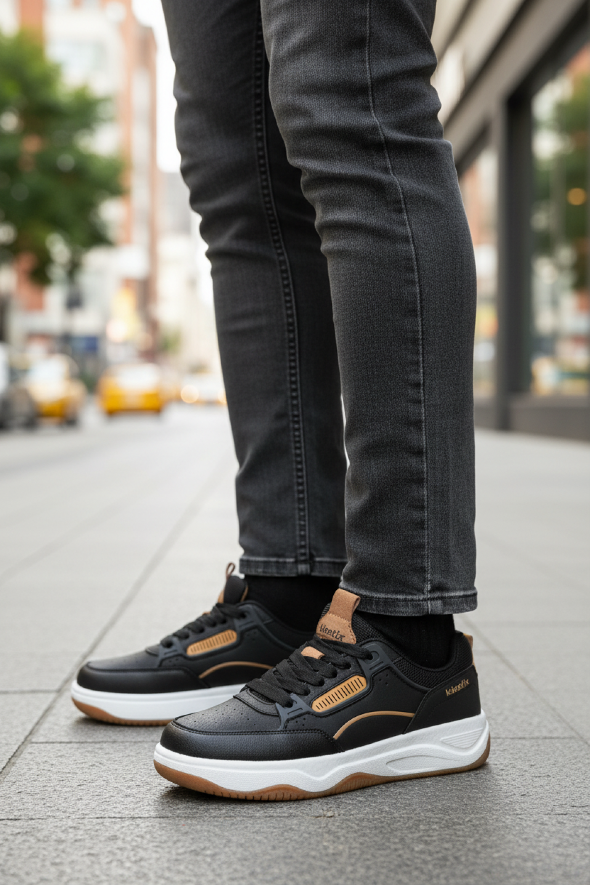 WEEKEND PU 5PR Siyah Erkek Sneaker - Görsel 3