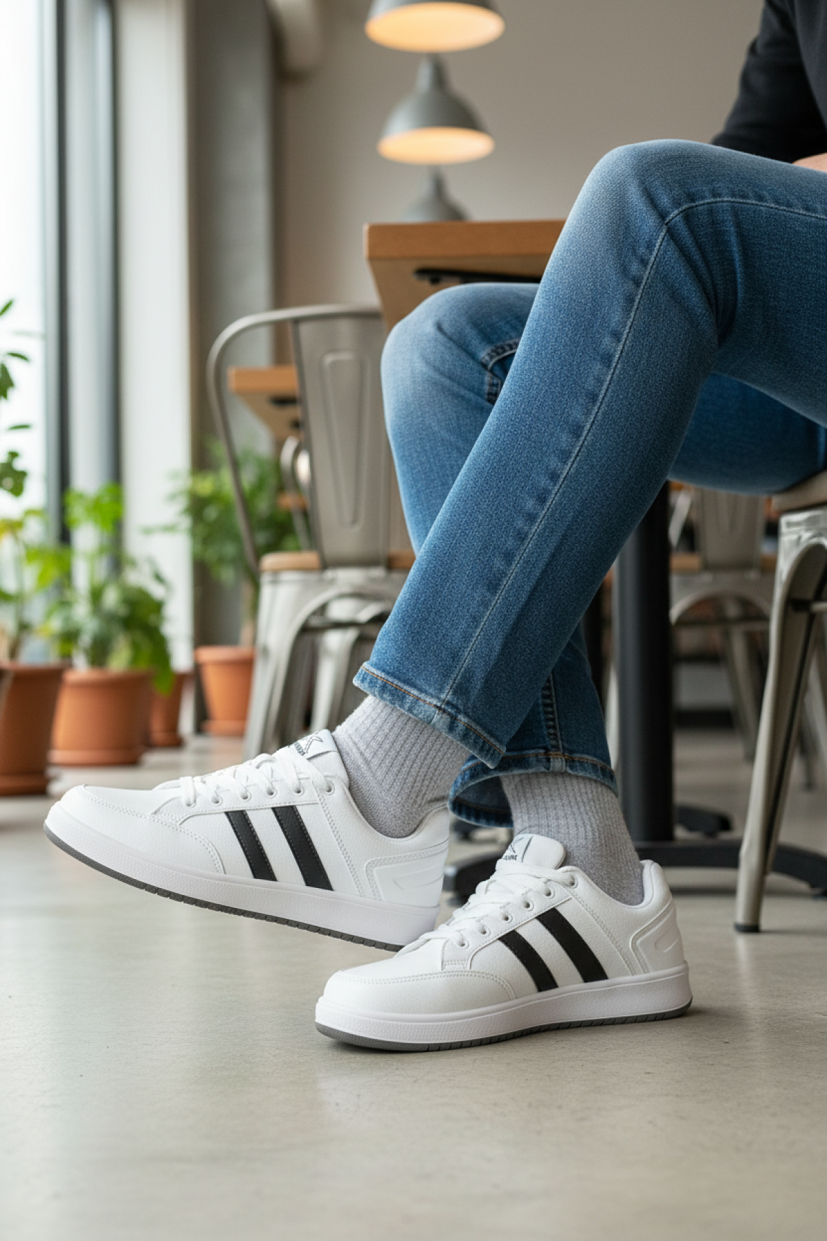 KORT PU 5FX Beyaz Unisex Sneaker - Görsel 3