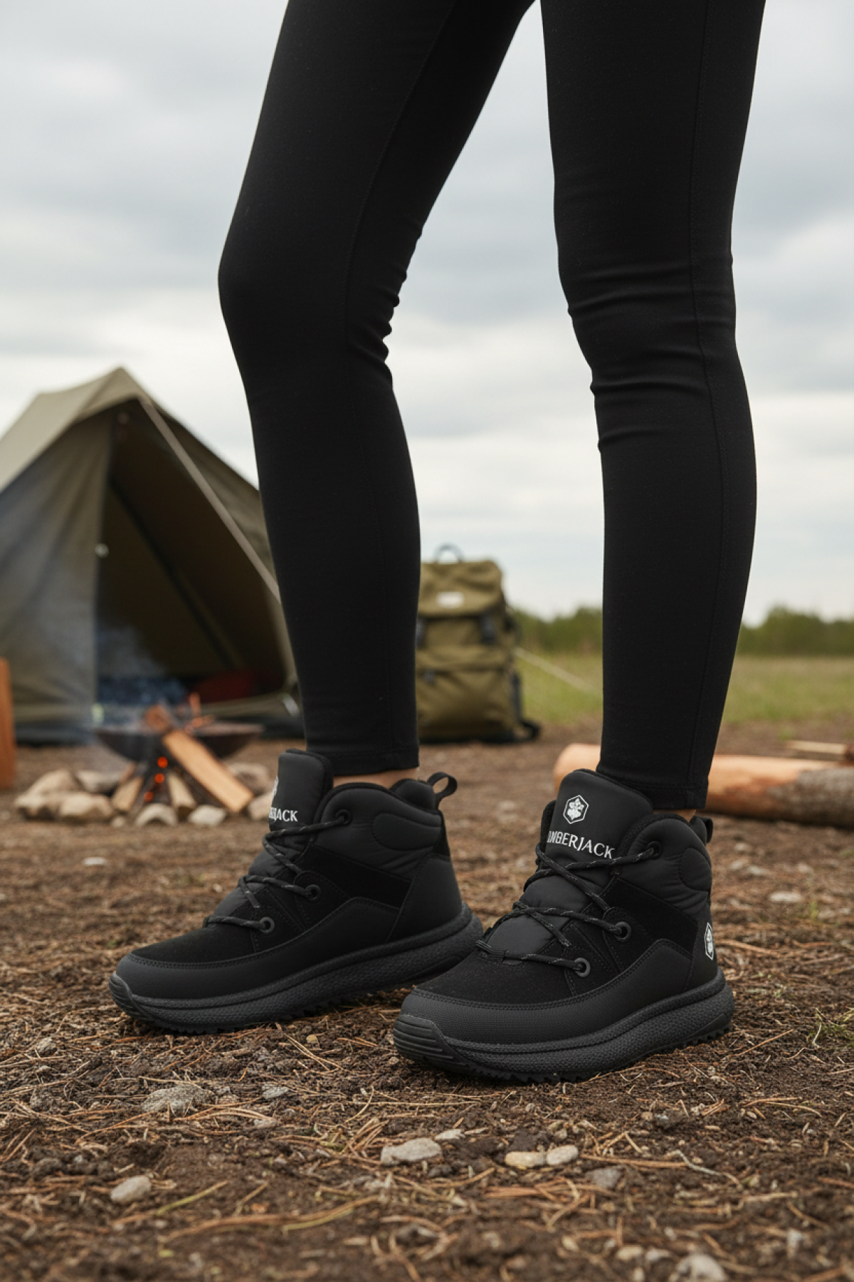 LIO 5PR Siyah Kadın Outdoor Bot - Görsel 3