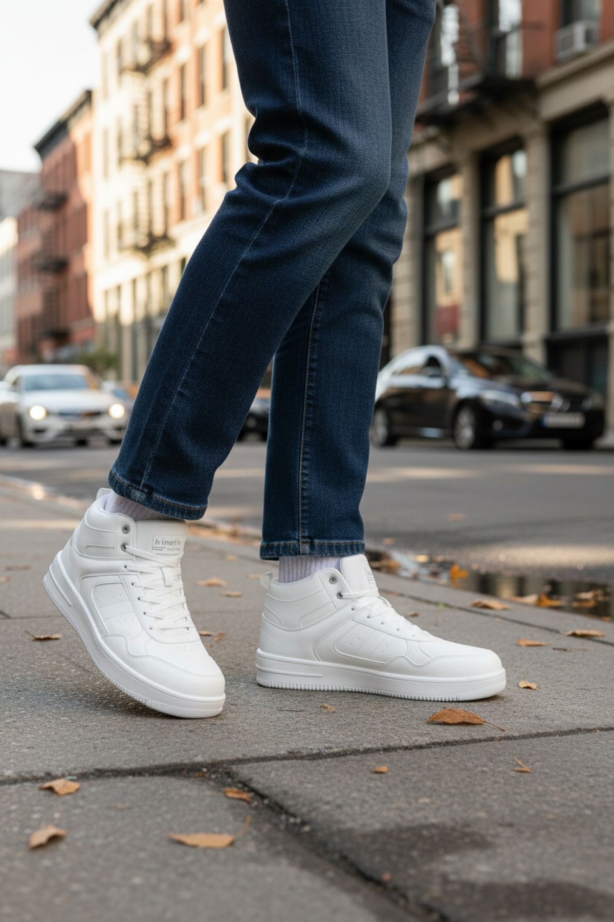 TYRA PU HI 5PR Beyaz Erkek High Sneaker - Görsel 3