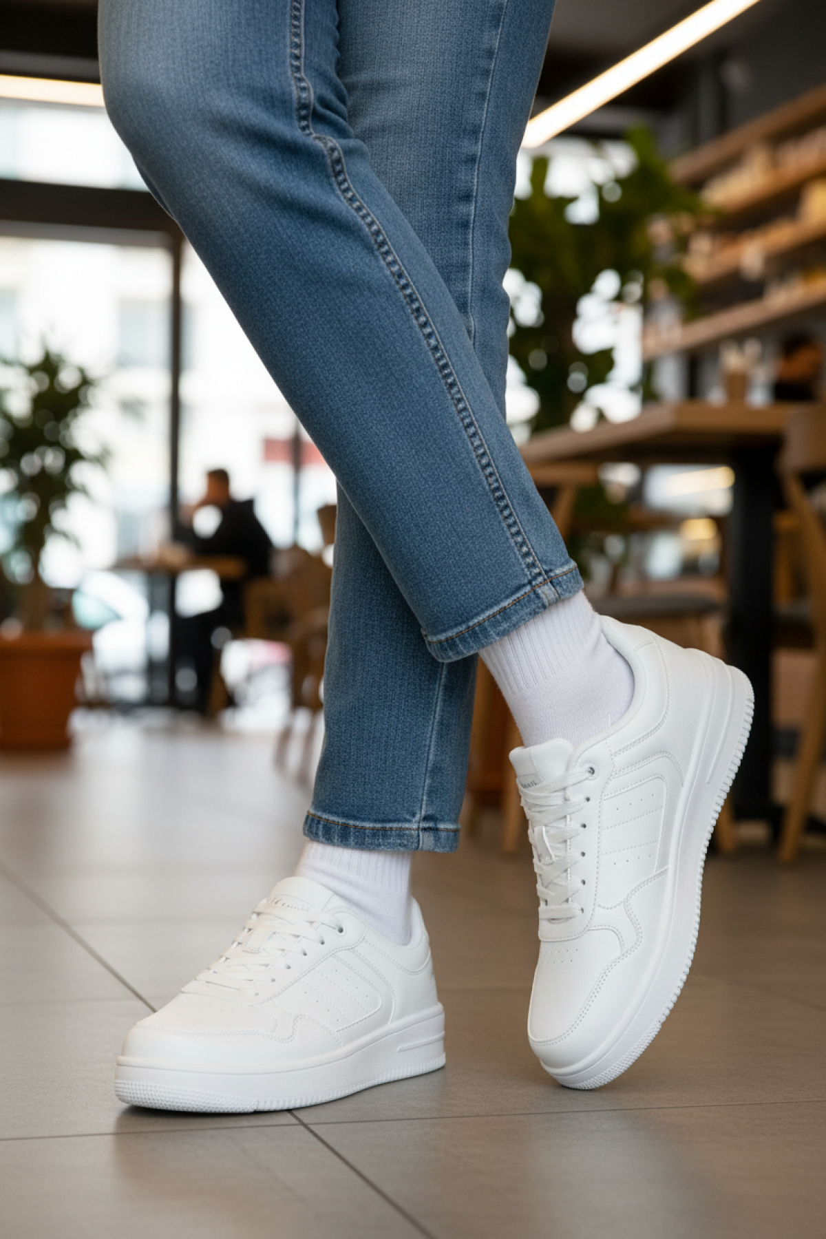 LOWNER PU W 5PR Beyaz Kadın Sneaker - Görsel 3