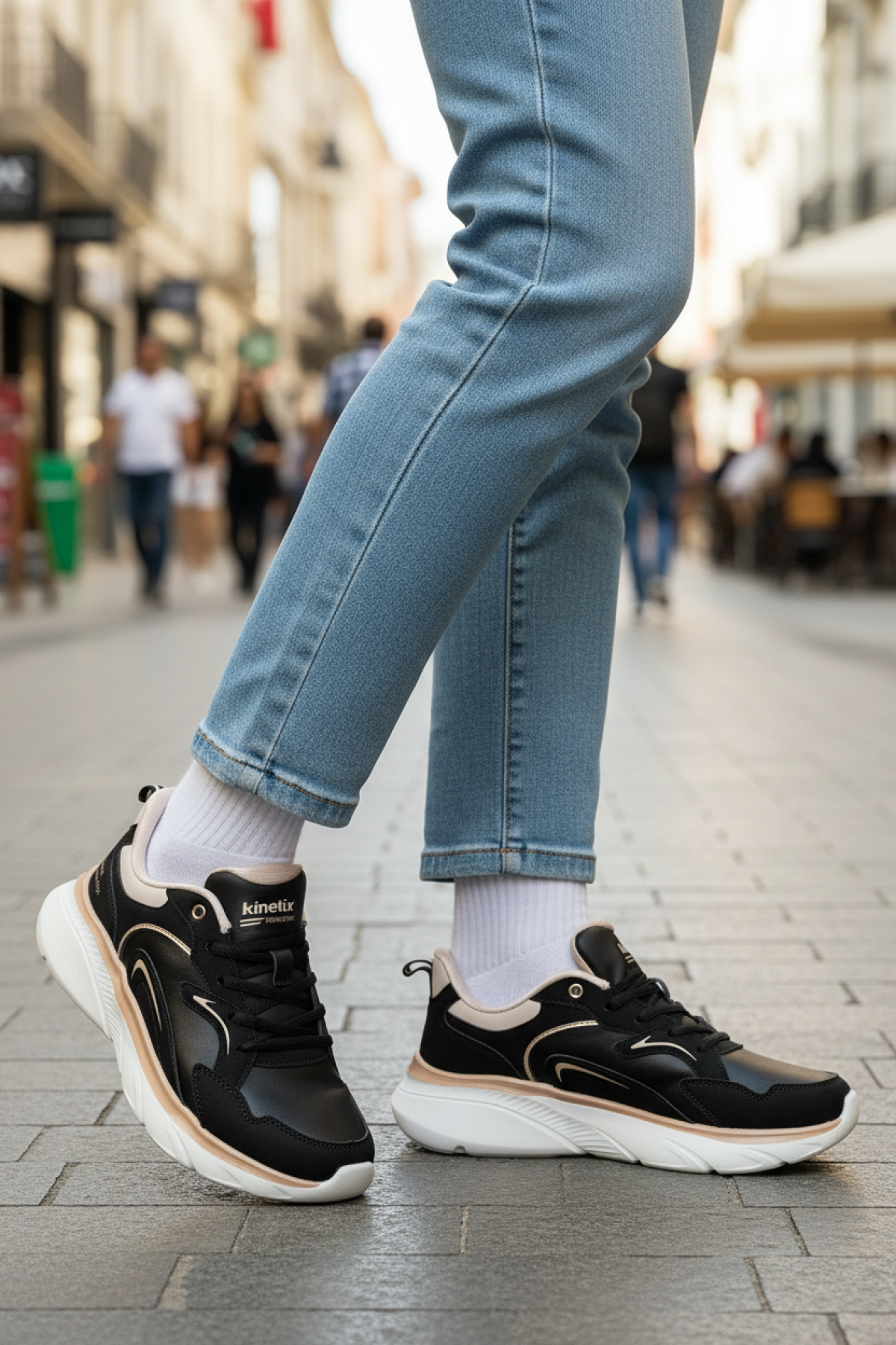 MONE PU W 5PR Siyah Kadın Sneaker - Görsel 3