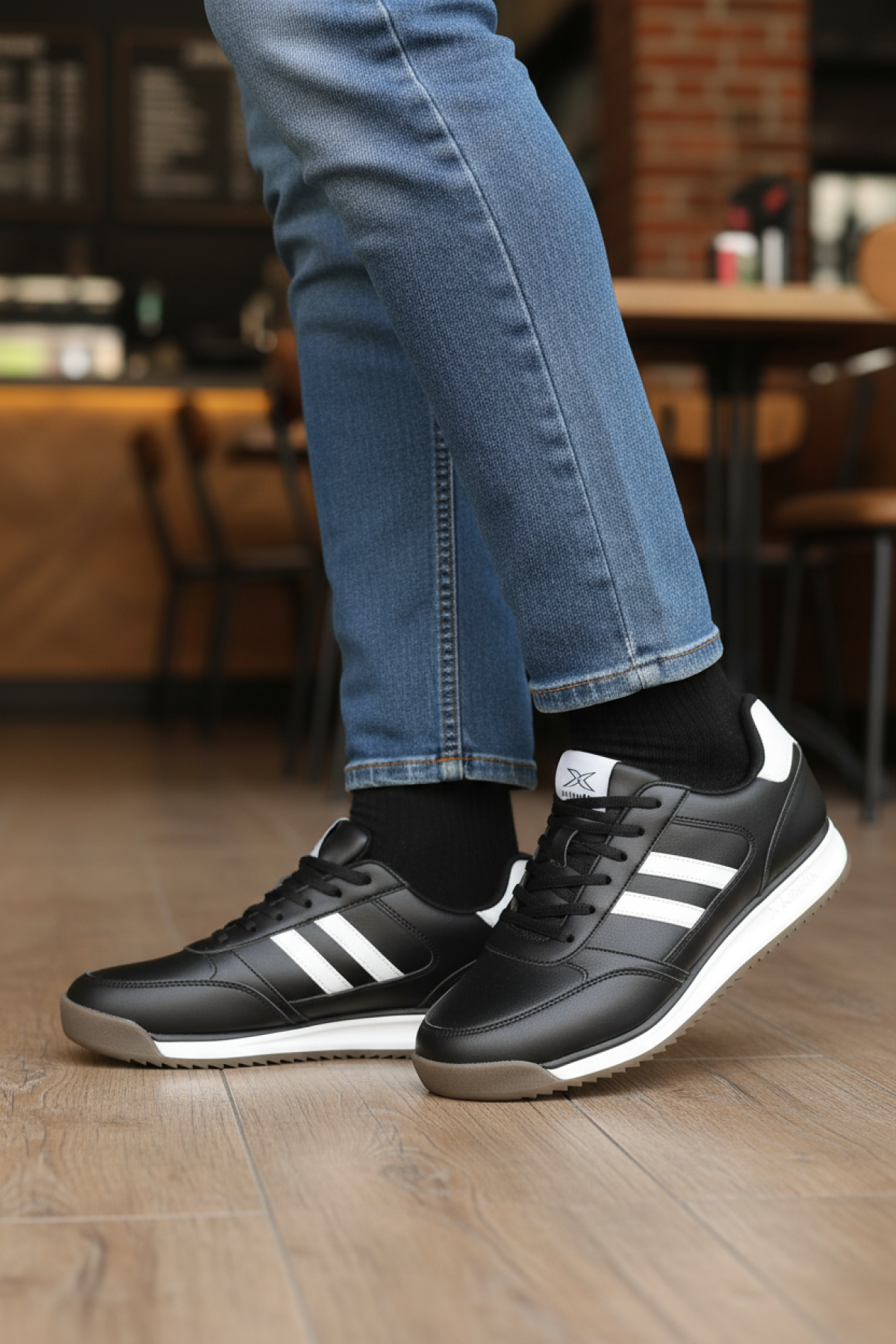 RETROSPECT PU 5PR Siyah Erkek Sneaker - Görsel 3