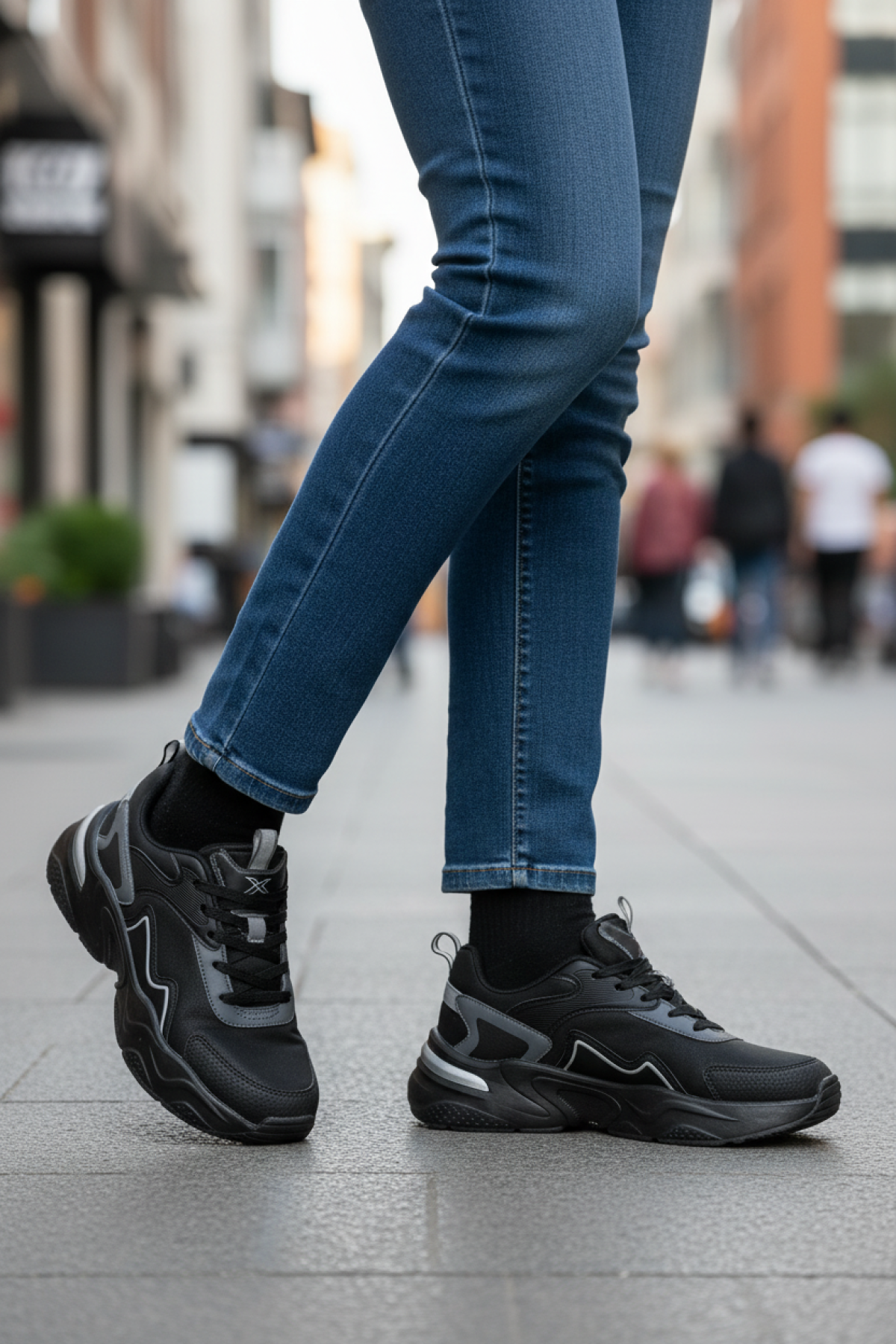 ALINDA PU W 5PR Siyah Kadın Sneaker - Görsel 3