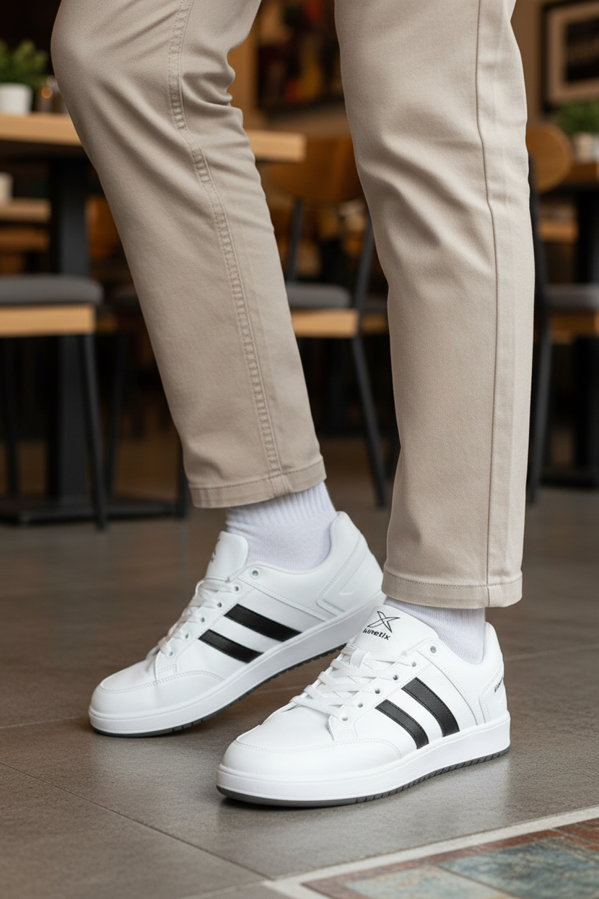 KORT PU 5PR Beyaz Erkek Sneaker - Görsel 3