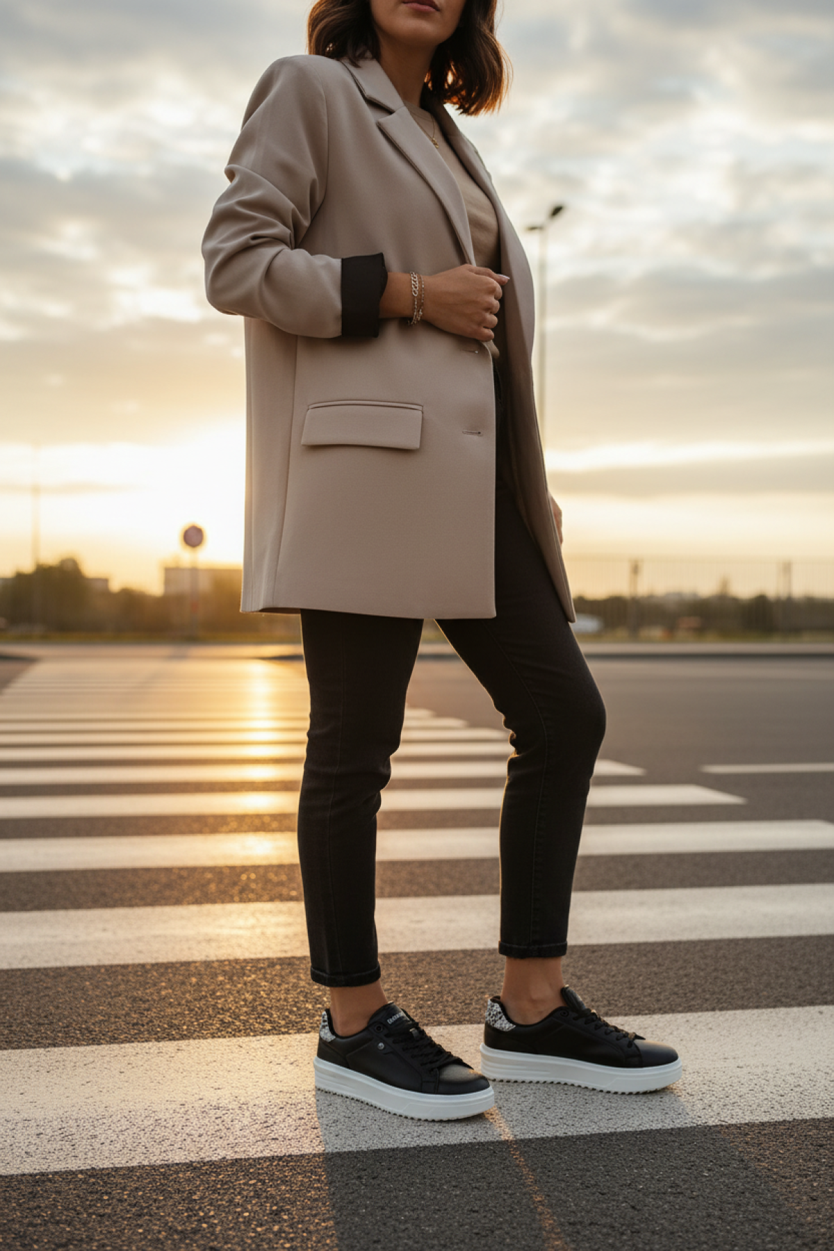 NEXAR 5PR Siyah Kadın Sneaker - Görsel 3