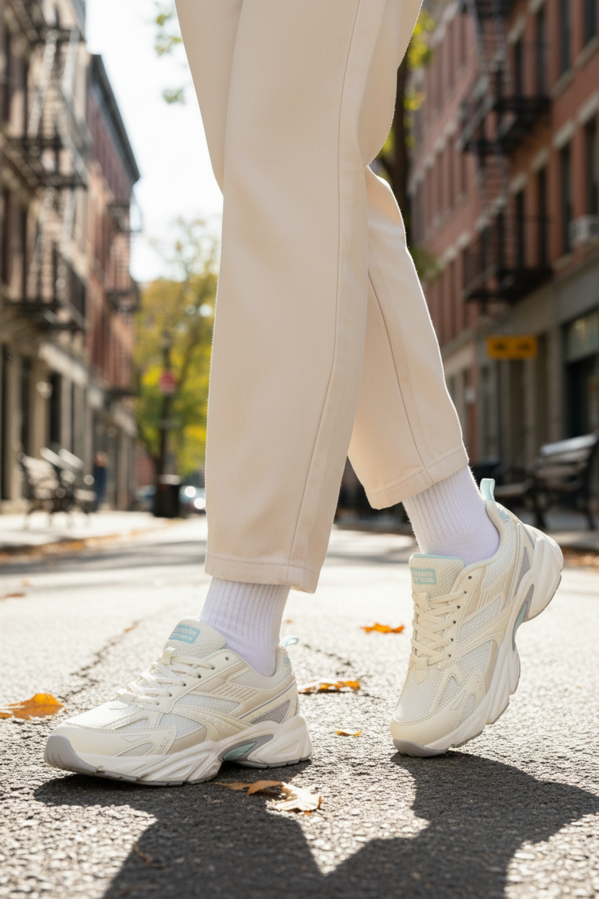 TWISTER TX W 6FX Ekru Kadın Sneaker - Görsel 3