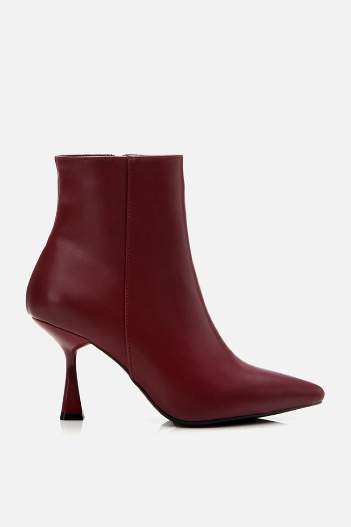 Bordo Kadın Topuklu Bot - Görsel 2