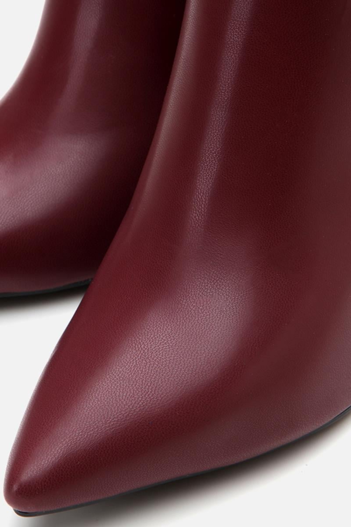 Bordo Kadın Topuklu Bot - Görsel 4